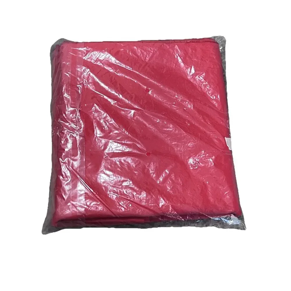 LA Linen Polyester Fabric Poplin Square Tablecloth Coral Red 58